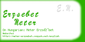 erzsebet meter business card